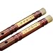 Flauta Doble Insertar Blanca Cobre Bitter Juego de bambú práctica Profesional Tradicional...