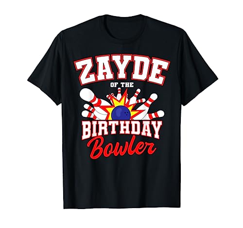 Zayde Of The Birthday Bowler Bday Bowling Party Celebración Camiseta