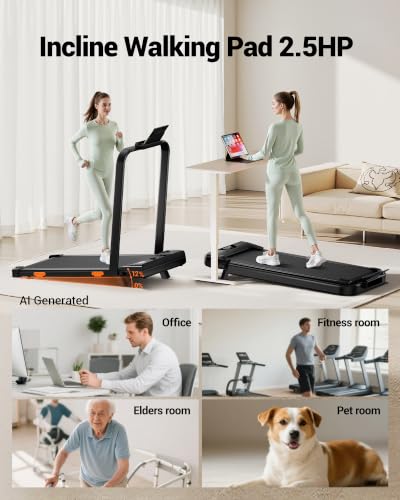 Standing treadmill desk