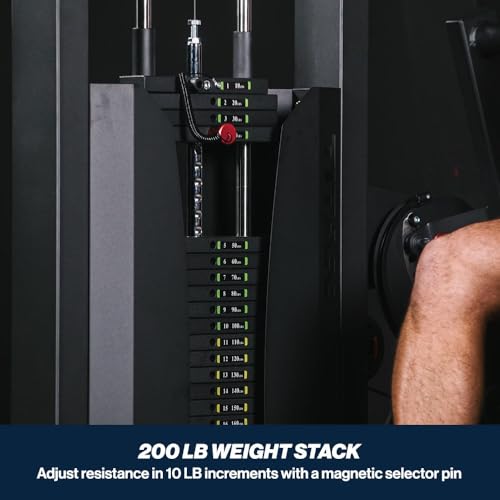 Image of Titan Fitness Selectorized Abdominal & Lower Back Machine, 200 LB Weight Stack, Adjustable 2-in-1 Ab and Back Workout Equipment, Home Gym Exercise Machines