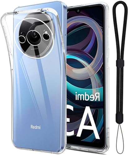 For Xiaomi Redmi A3 ケース 保護カバー クリア TPU素材製護カバー 【ZENGZOUZ】全面保護 カメラ保護 耐衝撃 黄変防止 薄型 軽量 指紋防止 Xiaomi Redmi A3 カバー （クリア）