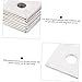 STOBAZA 10pcs Stainless Steel Square Washers Flat Industrial Plates for Load Distribution Easy Installation for Home and Machinery Use