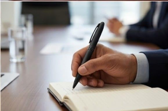 Image of Executive Pen, Matte Black Finish, Ballpoint Writing Pen