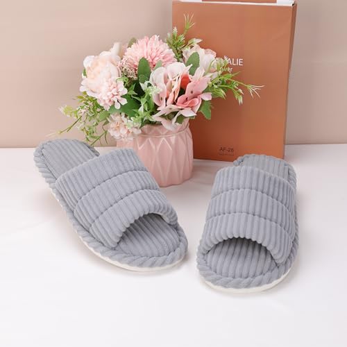 Slippers for Women House Slippers for Women Corduroy Indoor Slippers3