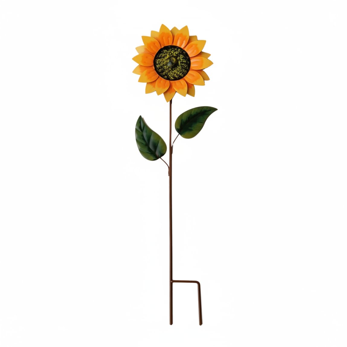 Moulinet à vent tournesol en fer forgé pour embellir un jardin triste sans entretien