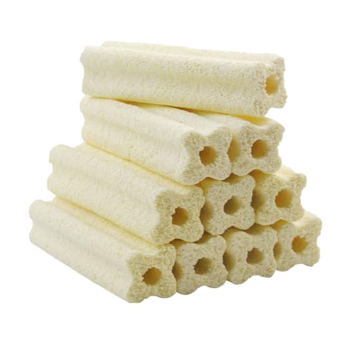 PINVNBY 10 Pcs Long Filter Media for Fish Tank,6.2 Inch Aquarium Ceramic Bio Media Blocks for Freshwater and Saltwater Sump Tank,Aquaculture and Koi Ponds