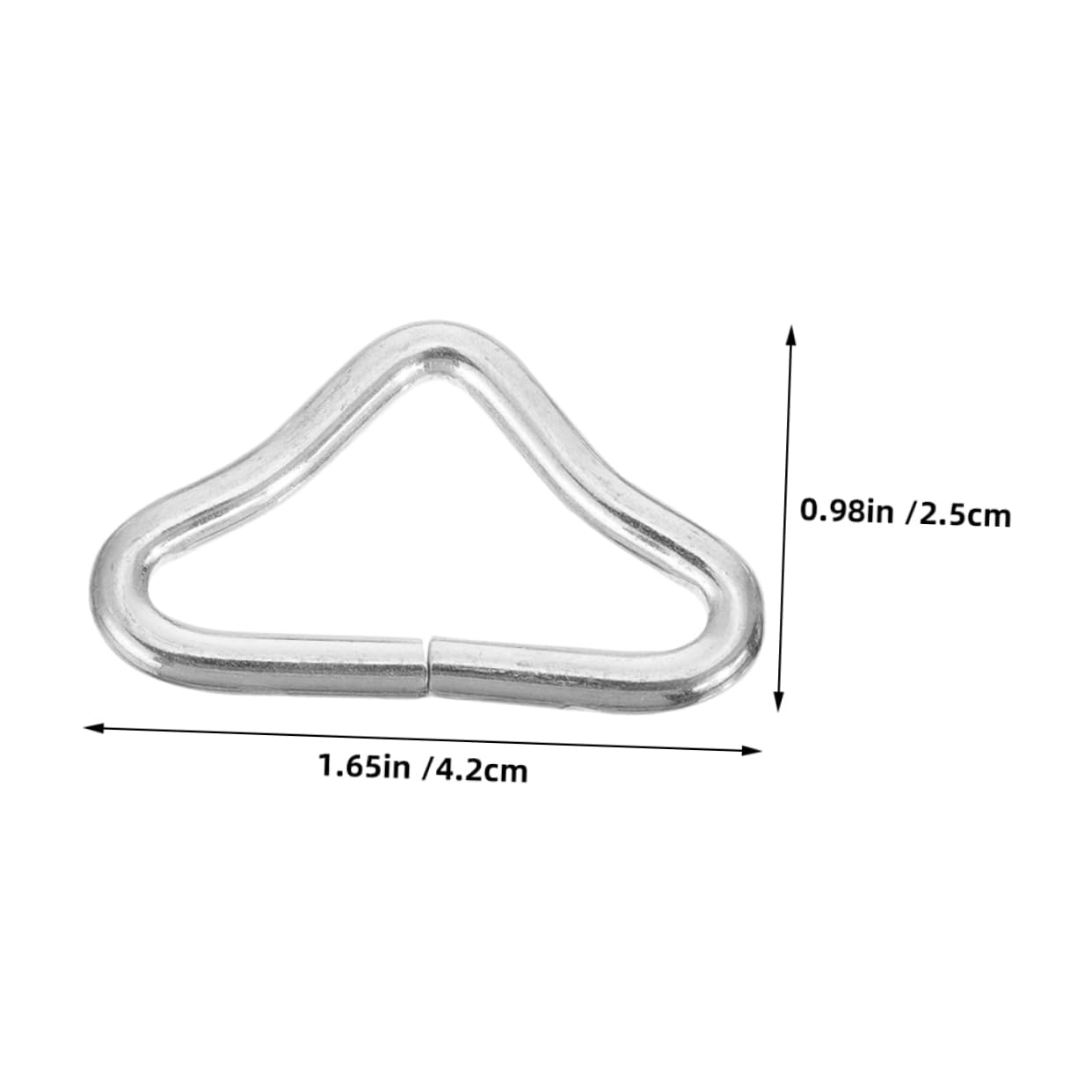 Mikikit 70piezas Cama Elástica Hebilla de Resorte para Conectar Anillos Triangulares Accesorio de Reemplazo para Superficie de Colchoneta y Procesamiento Salto