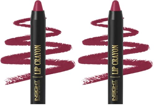 Image of INSIGHT Long Lasting Lip Crayon - All-Day Comfort | Matte Finish | Waterproof | Non-Transfer | Non-Sticky | Enriched with Vitamin E & Kojic Acid | Sharpenable Tip | Full Coverage | Lightweight Lipstick (Bubblegum) - 7g