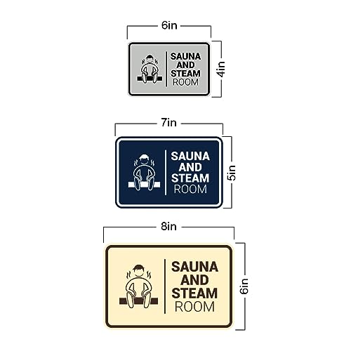 Panneau sauna et hammam Signs ByLITA finition premium argent brossé encadré