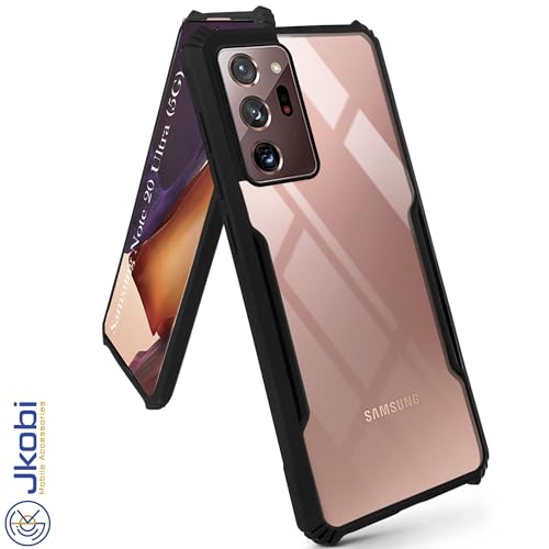 Image of Jkobi Back Case Cover for Samsung Galaxy Note 20 Ultra 5G (Shockproof with Polycarbonate Clear Panel | Professional Black)