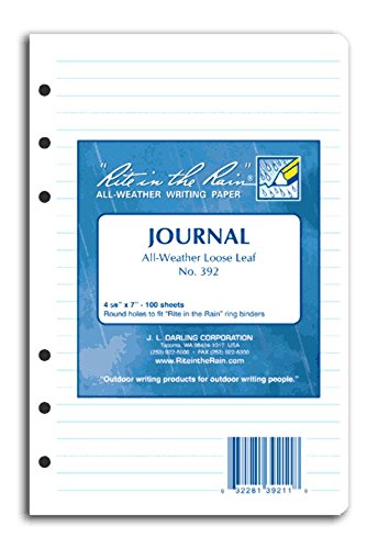Rite in the Rain Weatherproof Loose Leaf Paper, 4 5/8