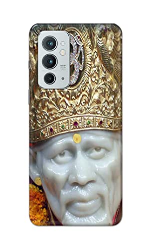 Image of PRINTFIDAA Sai Baba Lord Shiridi Great God Hinduism Hindu Religious Printed Designer Hard Case for OnePlus 9RT 5G Back Cover -(e) RPM1005
