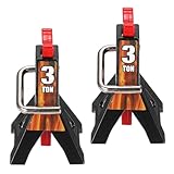 QUARKZMAN RC Chèses pour Voiture Télécommandée, Supports De Chèse Jouet 1/10 3 Tonnes Accessoires Métalliques Décoratifs Simulation pour SCX10 D90 CC01 Camion Crawler, Noir, 2 Pièces