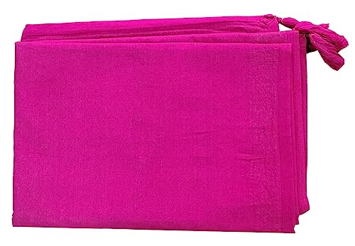 Image of Ekam Art Rajasthani Handmade Heavy Elephant Embroidery Cotton Patchwork Tapestry Cotton Wall Decor Hanging Beaded Tapestries Home Living Room Decor 40 x 60 Inch (Pink)
