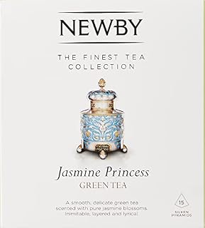Newby Teas Silken Pyramids Jasmine Princess Green Tea 38 g (Pack of 1, Total 15)