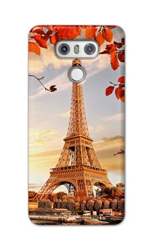 Image of Printed Hard Back Cover for LG G6 | LG G6+ Back Cover (Eiffel Tower -K1) -190724(DP)