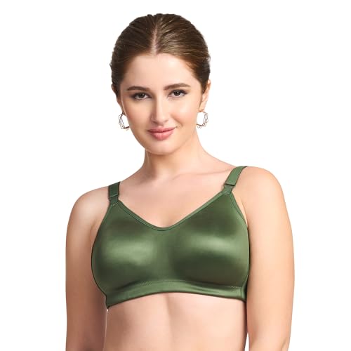 Image of TRYLO Women's Cotton Non-Padded Wire Free Casual Full-Coverage Bra