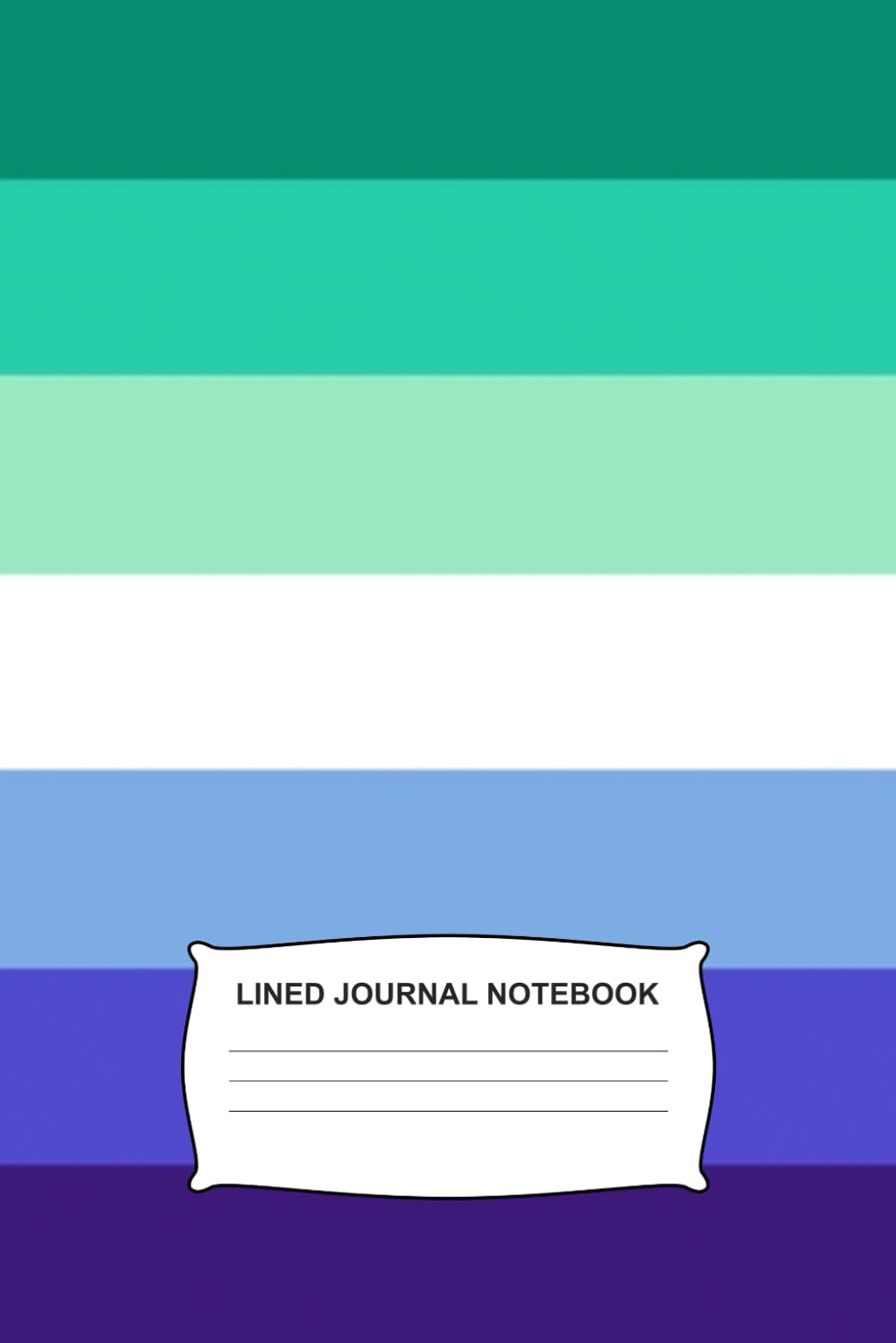 Gay Mens Pride Flag Journal: Composition Notebook 6" x 9" 120 Pages