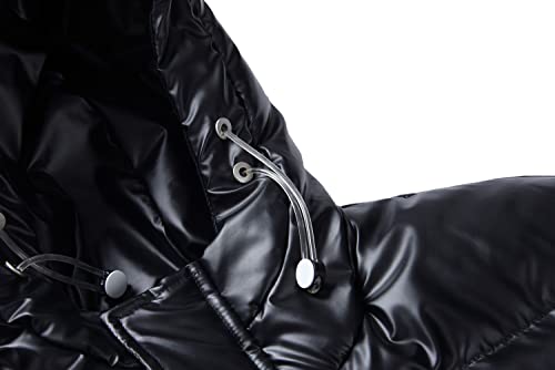 Boys Hooded Padded Coat Children Shining Puffer Jacket Kids Water Resistant Winter Warm Coat4