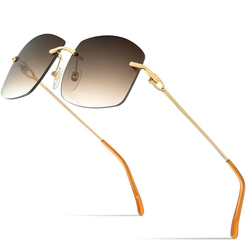 Lunettes de soleil surdimensionnées sans monture contre l'éblouissement