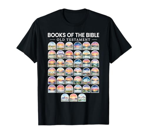 Books of The Bible Old Testament Christian Bible Reader T-Shirt
