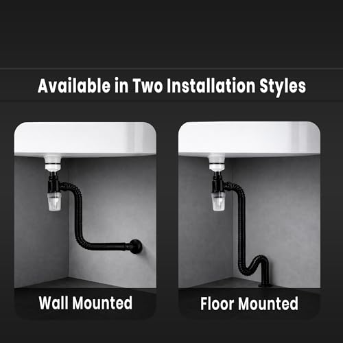 Image of New Ware PVC Bottle Trap With Waste Outlet Pipe for Kitchen Sink-Wash Basin-Transparent Bottle Trap for easy Cleaning-Flexible 9 inchinch PVC Pipe with Extend length of 25 inchInch-Odor-Less rubber-Down Comer