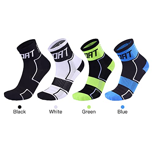 Socks, Reflective Cycling Socks High-Visibility Breathable Athletic Socks Bike Riding Running Socks for Men and Women, Medium, Blue3