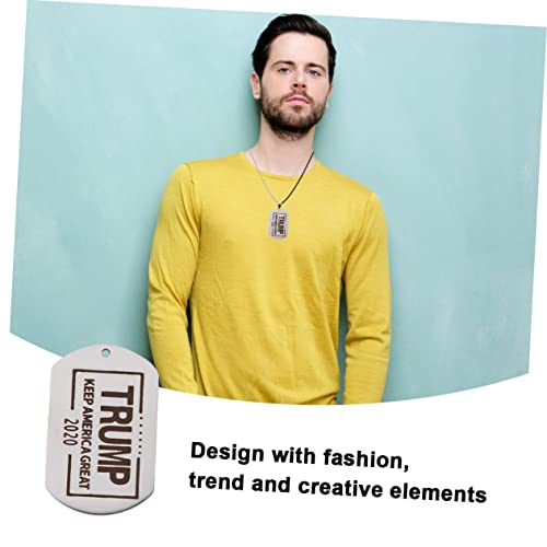 NOLITOY Colar De Carta Masculina Colar De Bandeira Americana Chaveiro De Bandeira Americana 2 Pçs Sa
