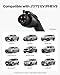VEVOR Level 1&2 EV Charger, 16 Amp, Electric Vehicle Portable Charger with 25 ft Charging Cable, 120V-240V, NEMA 6-20P Plug NEMA 5-15 Adapter, LED Indicator, Home Car Charging Station for SAE J1772 EV