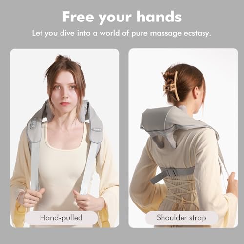 Neck Massager, Back Massager with Heat for Neck, Back, Shoulder, Foot, Leg, Use at Home, Car, Office, Gifts for Men, Women, Dad, Mother, Wife, Husband - 8