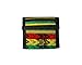 Rasta Tribal Print Striped Pattern Material Slim Soft Trifold Wallet Coin Purse with Card Slots - Unisex Fashion Handmade Bags Boho Travel Accessories