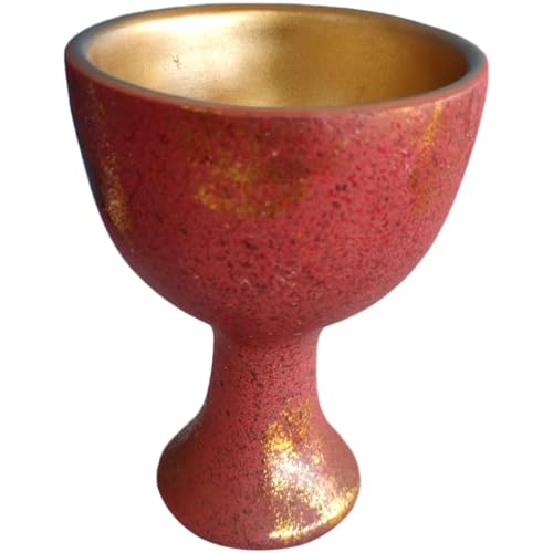 MOLUCKFU Copa de Resina Sagrada para Altar, Copa de Adoración del Altar, Adorno Religioso Decorativo para Ceremonias y Sacrificios, Suministro Wiccano para Uso Interior y Exterior