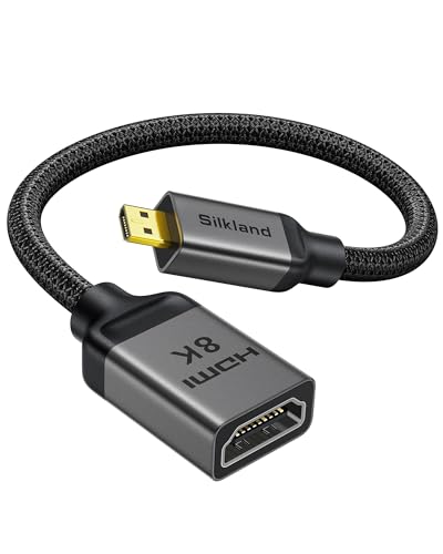 Silkland 8K Micro HDMI to HDMI Adapter 2.1