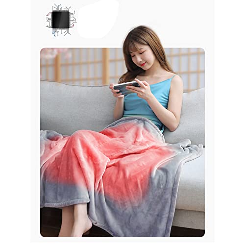 Couverture chauffante électrique USB 5V plaid chauffant hiver nomade - 6