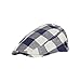 Produktbild jgashf Kind Baseball Cap Baskenmützen Mode Retro kariert Barett Mütze Beret Cap Flat Cap Schiebermütze Golfermütze KappeMarine,Freie Größe