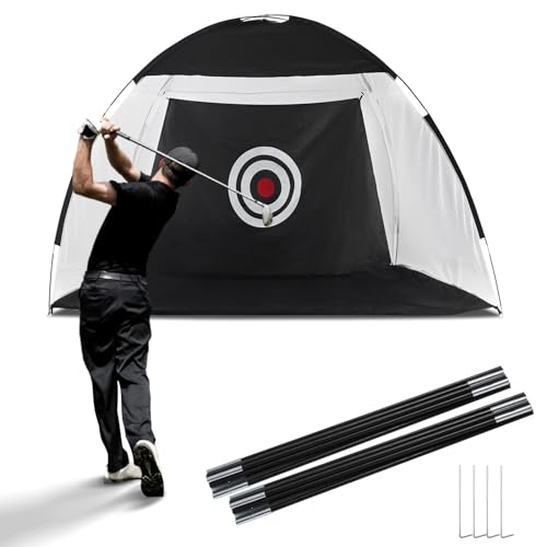 OFCASA 10FT Golf Practice Hitting Nets Portable Golf Hitting Net Foldable Golf Practice Net with...