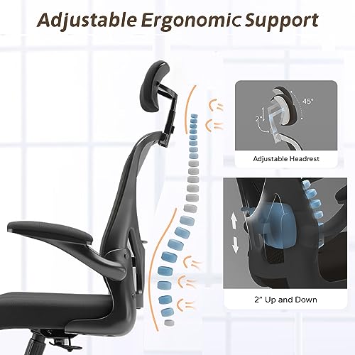 Image of Ergonomic Office Desk Chair High Back Mesh Computer Chair