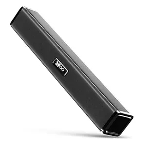 WALTA ELITE Bang 10W Wireless Bluetooth Sound Bar Speaker with 52mm Driver, 1500mAh Battery, Multiple Inputs, Bluetooth Aux USB SD Card, 7-Hour Playtime, Type-C Port, Black
