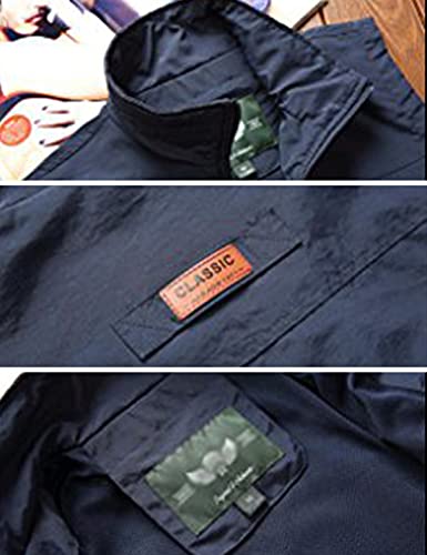 Yimoon Men's Casual Outdoors Lightweight Vest Breathable Mesh Lining Travels Sports Vest Jacket (Navy, Large) #TOP4