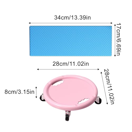 Rodillo de ejercicio compacto con rueda de entrenamiento ajustable para tonificar todo el cuerpo 2