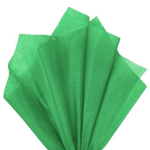 Image of 120 Sheets 20 inchX14 inch Green Tissue Paper for Gift Bags Wrapping, Art Tissue Paper Bulk for Weddings Birthday Party Crafts Decoration