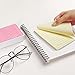 Lined Sticky Notes 4 X 6 Inch 12 Pads Large Colored Self-Stick Note with Lines, Colorful Ruled Memo Notepads 600 Sheets 8 Candy Colors for Office, School and Home, Yellow, Green, Blue, Pink