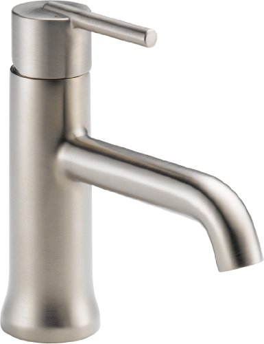 Delta Faucet Trinsic Single Hole Bathroom Faucet Brushed Nickel, Single Handle Bathroom Faucet, Stainless 559LF-SSLPU Delta Faucet Trinsic Single Hole Bathroom Faucet Brushed Nickel, Single Handle Bathroom Faucet, Stainless 559LF-SSLPU
