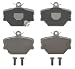 Wagner ThermoQuiet MX1252 Semi-Metallic Disc Pad Set, Front