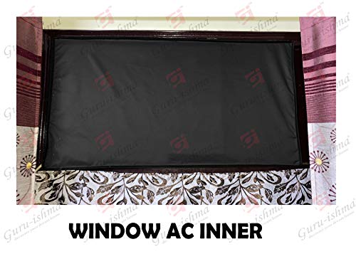 Image of Waterproof Polyester Window AC Cover 1.5 Ton - Indoor & Outdoor Combo Set with Elastic fit | All-Weather Dustproof UV & Scratch Protection, Durable Secure Fit-(Green)