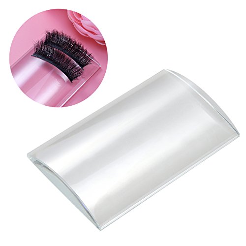 Pixnor Lash Holder Crystal Glass Volume Eyelash Extension Tiles Professional Lash Pallet