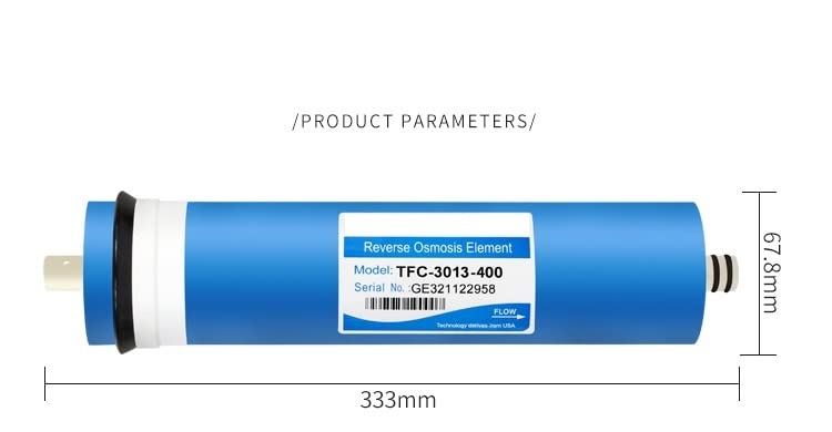 Sistemas de filtración de agua 2 unids 400 GPD Filtro de ósmosis inversa Filtro de la membrana de la membrana de la membrana de la membrana de la membrana de la ósmosis inversa Cartuchos del sistema R