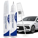 Serenity White Pearl（W6H） Touch Up Paint for Hyundai-Exact Match–Chips and Nicks Car Paint Scratch Repair Kit Automotive Paint Pen for Accent/Creta/Elantra/TUCSON/SANTA