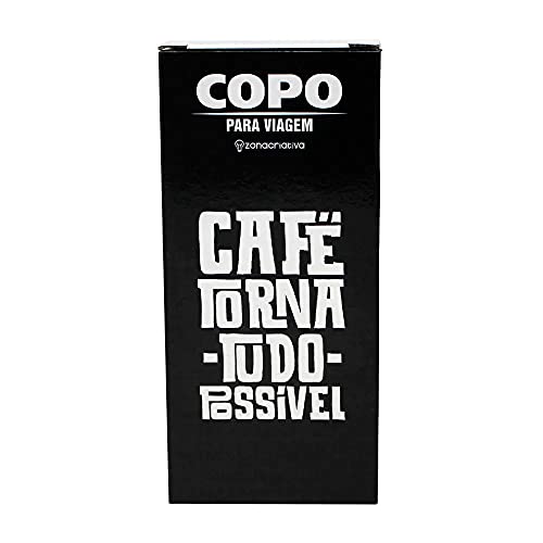 Copo Viagem Térmico Emborrachado 450ml Café Torna Tudo Possível
