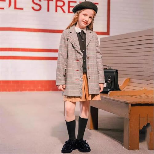 Image of PPXID Girl's British Style School Uniform Shoes Princess Performance Oxford Shoes